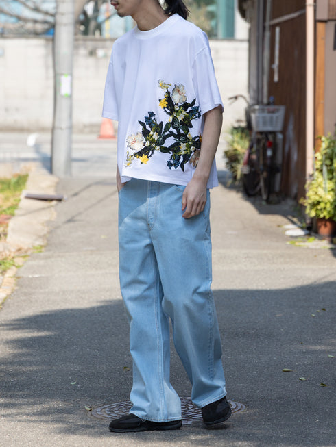 別注【Licht Bestreben】"花柄刺繍Tシャツ"